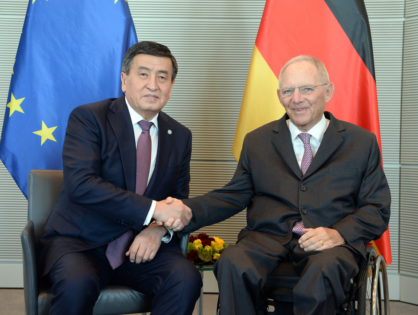 Президент С.Жээнбеков встретился с председателем Бундестага Вольфгангом Шойбле
