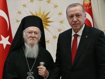 Патриарх Варфоломей поблагодарил президента Эрдогана