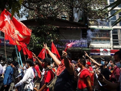 В Мьянме третий день продолжаются акции протеста