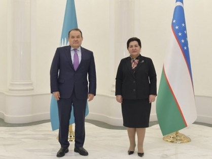 Özbekistan Senato Başkanı Narbayeva, Türk Konseyi Genel Sekreteri Amreyev ile görüştü