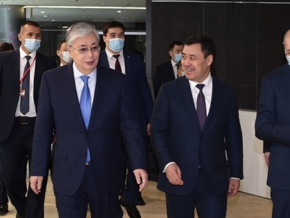 Қазақстан мен Қырғызстан президенттері «Астана» халықаралық қаржы орталығына барды