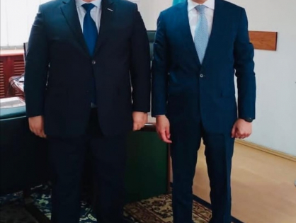 KC Dışişleri Bakanlığı Almatı Temsilciliği Başkanı Askar Şokıbayev ile Müsiad Kazakistan Başkanı Yılmaz Kesen Görüştü