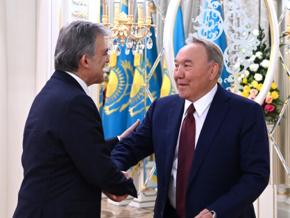 Нурсултан Назарбаев встретился с экс-Президентом Турецкой Республики Абдуллой Гюлем