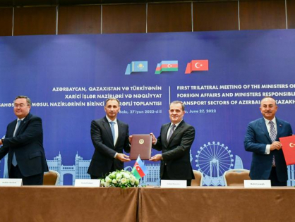 Казахстан, Азербайджан и Турция обсудили вопросы транспортного взаимодействия